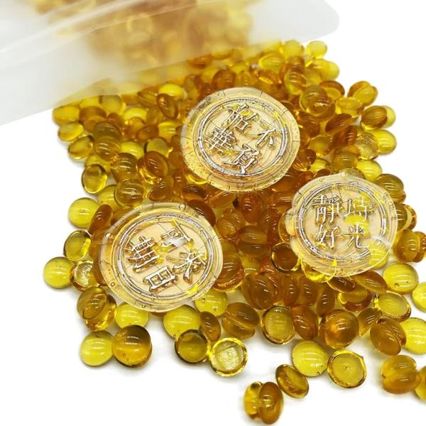シーリングワックス ワックスビーズ 小粒 1袋入 12.5cmx9cmx1cm(透明ゴールド)