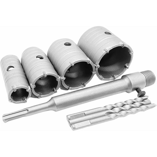 超硬 コンクリート ドリル セット ホルソー(シルバー,  4点(30mm 40mm 50mm 60...
