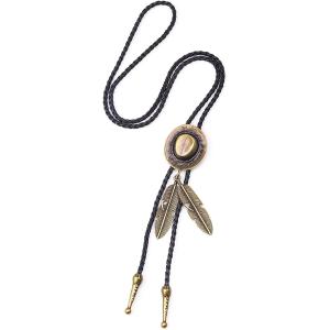 ループタイ ポロタイ ボロタイ ロープタイ ネクタイ ゴールド 帽子 (ゴールド 帽子,  Free...