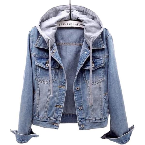 ニブンノイチプラス Gジャン デニム フード付き レディース XXL(ブルー,  2XL)