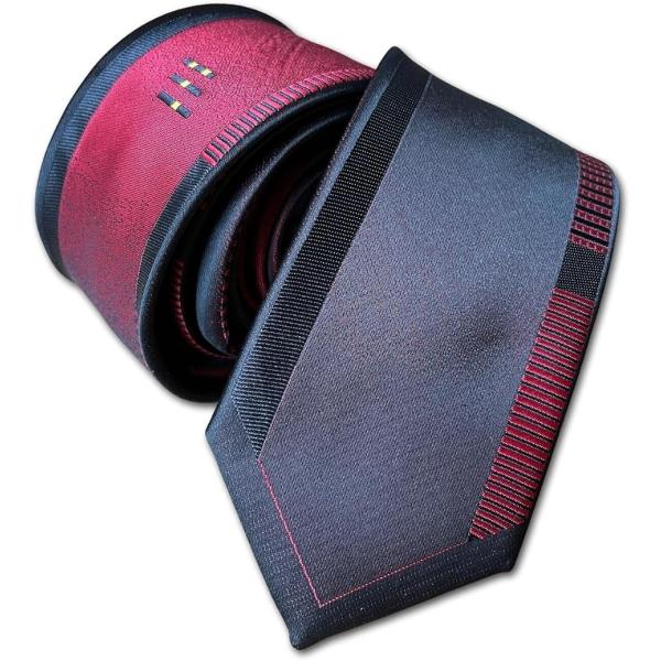 ネクタイ ナロータイ ナローネクタイ ビジネス フォーマル メンズ 細め スマート (赤 （箱なし）...