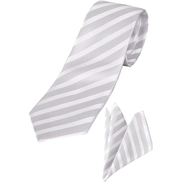 結婚式 ネクタイ＆チーフ セット 礼服 フォーマル メンズ パーティー 2次会 洗える 2点セット(...