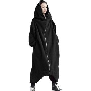 ニブンノイチプラス 大人 ゆったり コクーン フード グランド ミリタリー コート レディース(ブラ...