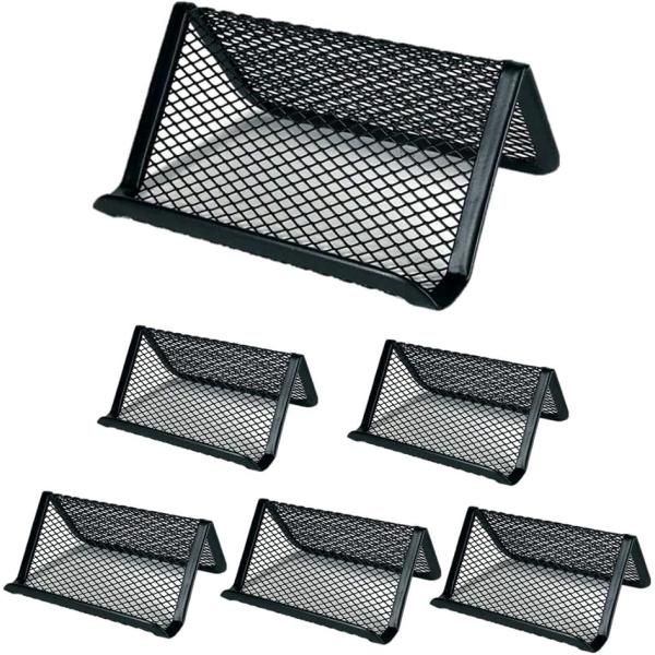 6個セット 名刺立て 名刺スタンド 金属製 卓上