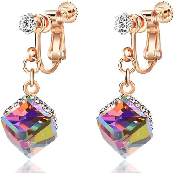 C HLOEOS イヤリング レディース 人気 ノンホールピアス 華奢 元素採用 k18金 綺麗 両...