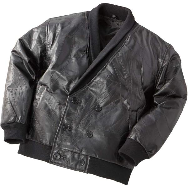 ラム革 パッチワーク ジャケット ブルゾン メンズ カジュアル 温かい アウター ジャンパー 411...