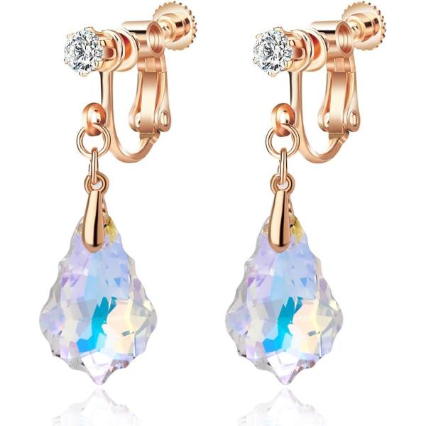 C HLOEOS イヤリング レディース 人気 水滴 華奢 元素採用 k18金 大人 可愛い 揺れる...