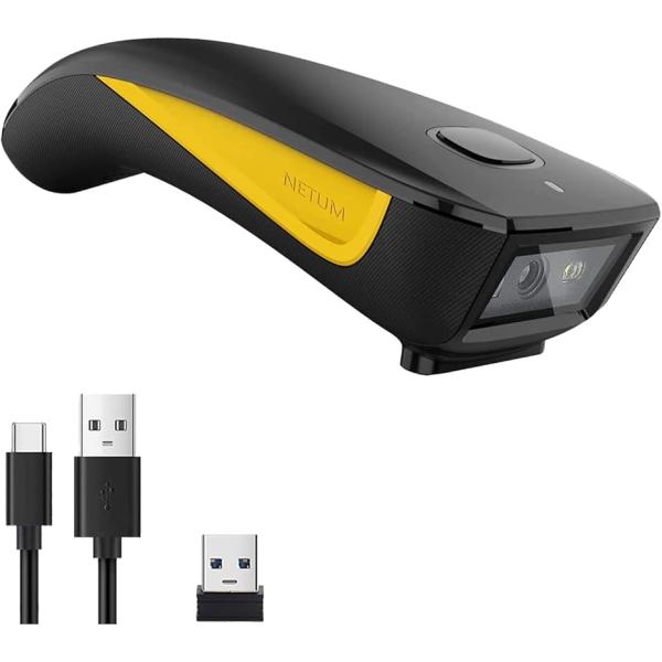 【互換品】 C750バーコードスキャナー 2次元 Bluetooth ワイヤレス1D 2D QR ミ...