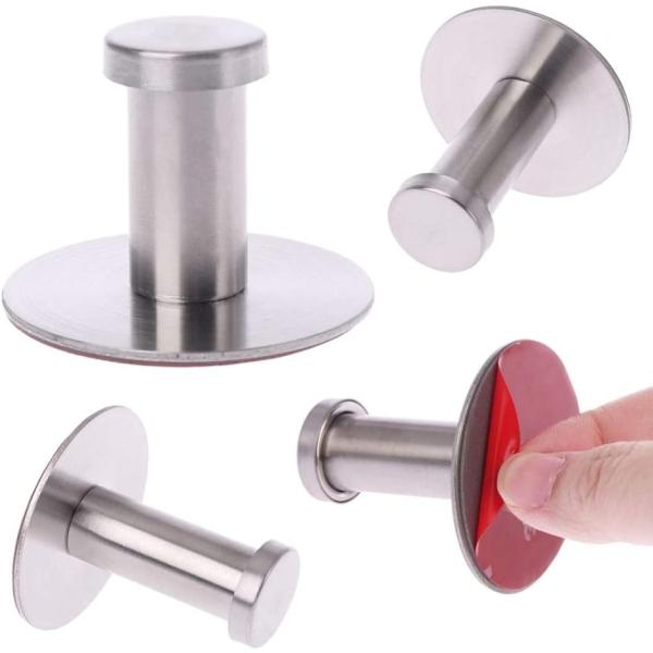 ステンレス 粘着 フック 壁 傷つけない シンプル おしゃれ 強力 選べる サイズ SW1325 4...