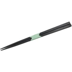 欄間彫刻 伝統工芸士の職人 手作り 厳選の銘木 手彫り箸 ピック 木箸 はし 縞黒檀 23cm 四角...