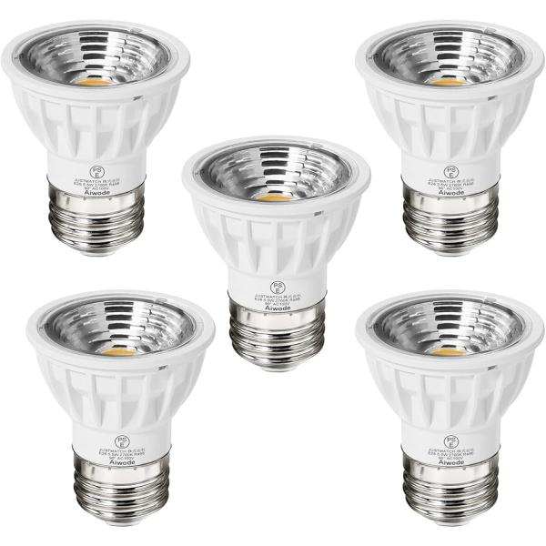 5.5W LED電球 E26口金 電球色2700K 絶縁材料本体 演色性Ra95(電球色2700K（...