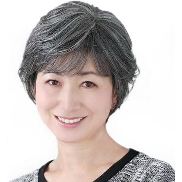 フルウィッグ レディース 中高年 ショート ボブ 自然 かつら ミディアム エアリー カール 軽量(...