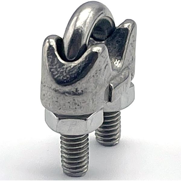 ワイヤークリップ ロープ 止め金具 留め具 ステンレス ケーブル 固定金具 くくり罠 括り 箱罠 囲...