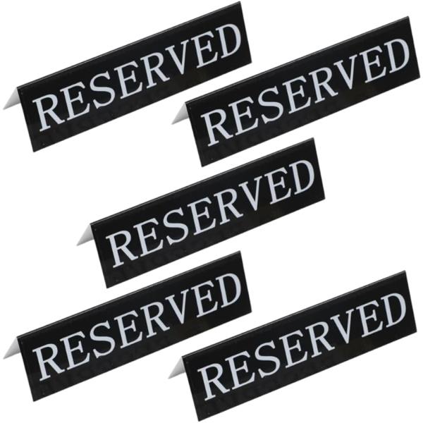 Uccellino ステンレス 予約席プレート 5個セット RESERVED サインプレート リザー...
