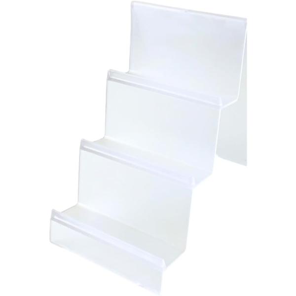【互換品】 アクリルスタンド ディスプレイスタンド 展示用 コレクション展示 3段 (クリア)