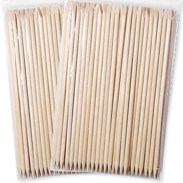 ウッドスティック ネイル 甘皮処理 プッシャー(200本,  15cm)