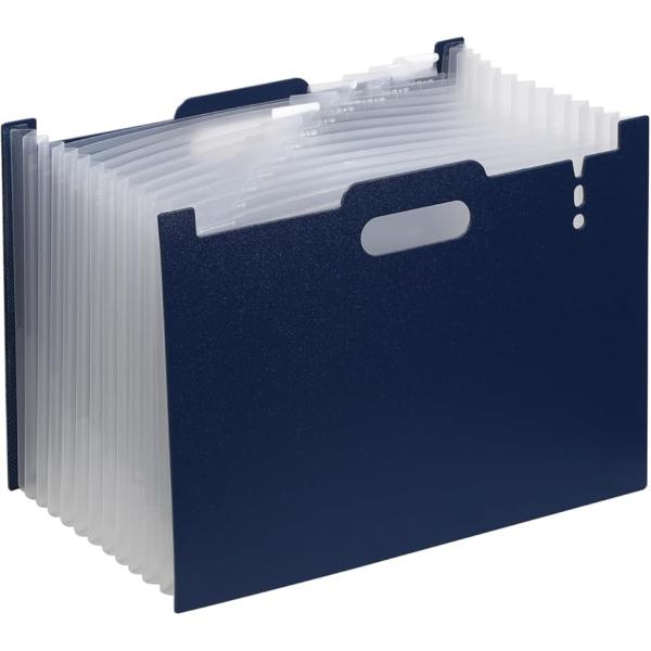 ファイルケース 書類整理 書類収納 ドキュメントスタンド ジャバラファイル A4 大容量 自立型 防...