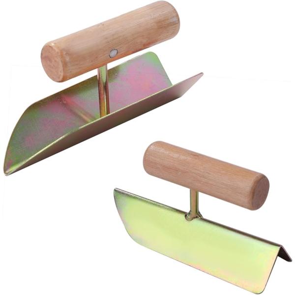 左官コテ 壁塗り用こて 漆喰コテ 溝回り 2種 セット コーナーツール 土? 漆喰こて 各種左官コテ