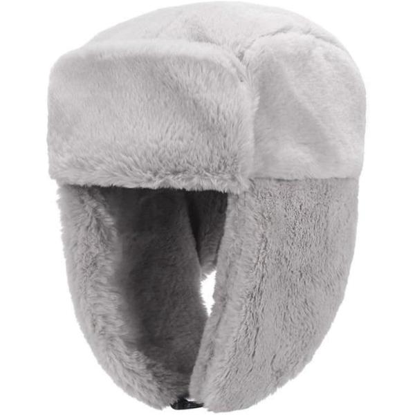 ウシャンカ ロシア帽 パイロットキャップ 飛行帽 耳当て付き帽子 もふもふ アウトドア スノボ L ...