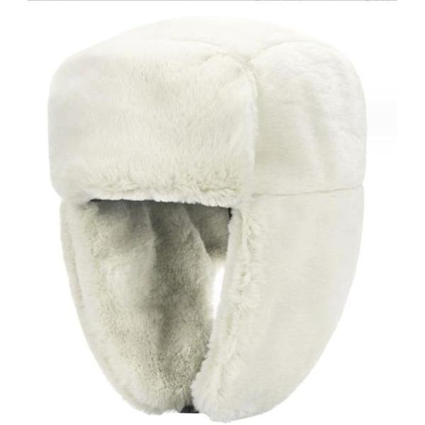 ウシャンカ ロシア帽 パイロットキャップ 飛行帽 耳当て付き帽子 もふもふ アウトドア スノボ (ホ...