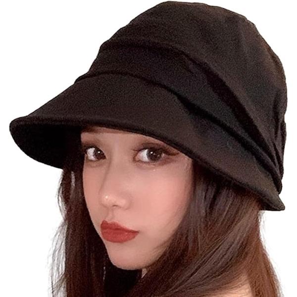 スリーピングシープ 帽子 レディースキャスケット UVカット 深め つば広 帽子日よけ 日焼け対策(...