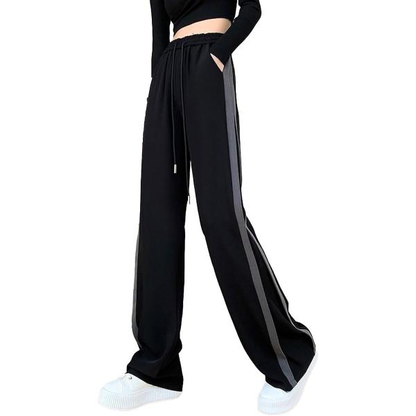 ジャージ レディース ジョガー ロング パンツ サイド ライン フレア ゆったり 脚 長 人気 可愛...