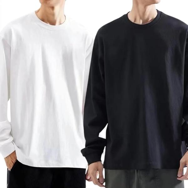 長袖 スーパー ヘビーウェイト Tシャツ 7.0oz 200g 無地 綿 コットン 厚手 ロングTシ...