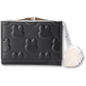 がま口 財布 3つ折り コンパクト 小銭入れ 女の子 チャーム レディース 子供 プレゼント うさぎ...