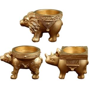 動物キャンドルホルダー 3匹セット