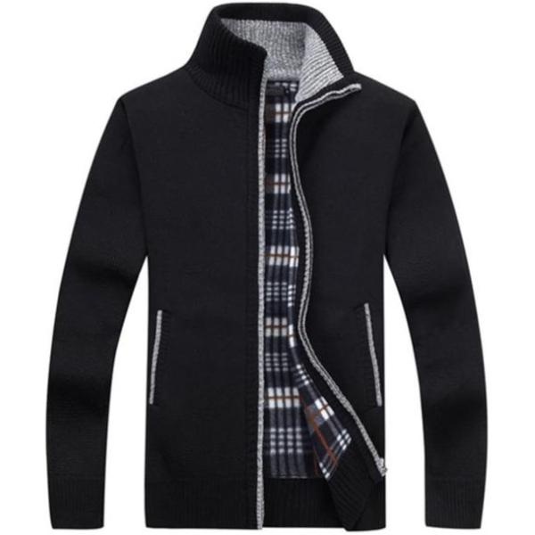 ニット ジャケット ジップアップ フリース セーター カーディガン トップス ゴルフジャケット 長袖...