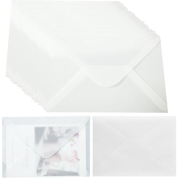 洋2 トレーシング ペーパー 封筒 半透明 トレペ 透ける封筒 名刺 サイズ ダイヤ(ダイヤモンド貼...