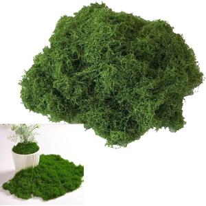 人工苔 フェイクモスグリーン ジオラマ フェイクグリーン 盆栽 模型(よりグリーン, 100g)