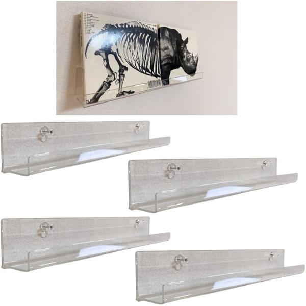 スタートサイド アクリル 棚 ディスプレイ 台 台座 透明 壁掛け棚 ウォールディスプレイ(透明 ロ...