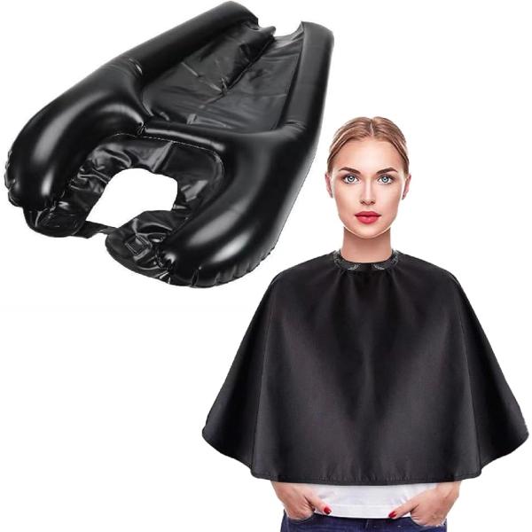 シャンプーハット クロス セット 洗髪槽 エアークッション 寝たまま シャワー 美容 理容 化粧 介...