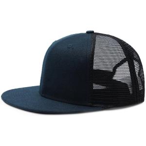 平つば フラット メッシュキャップ 帽子 メンズ レディース(ネイビー,  57.0 cm)