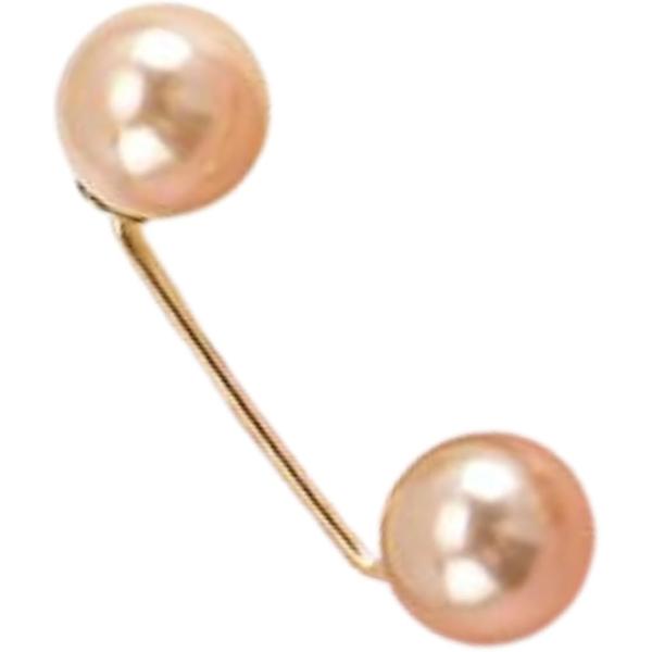 胸元カバー ピン チラ見え防止 胸の谷間隠し ブラカバーいらず パール スカーフ止める 洋服ライン調...