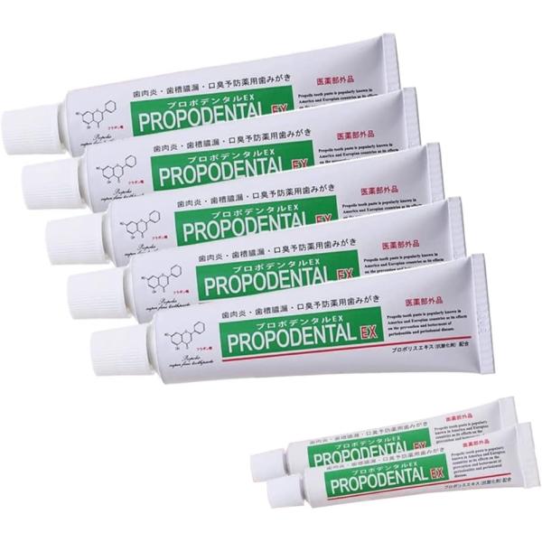 医薬部外品プロポリス配合薬用歯みがき EX 歯磨き粉 ケア (5本＋ミニサイズ2本)