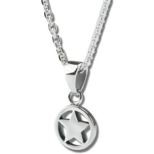 星 ネックレス シルバー 925 スター シルバーネックレス 立体 スターリングシルバー メンズ レ...