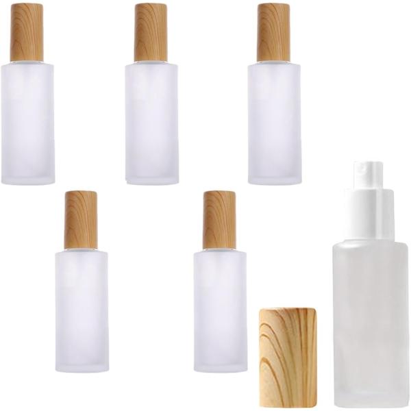 スプレーボトル 6本セット ガラス アトマイザー スプレー容器 20〜100ml MDM (クリア,...