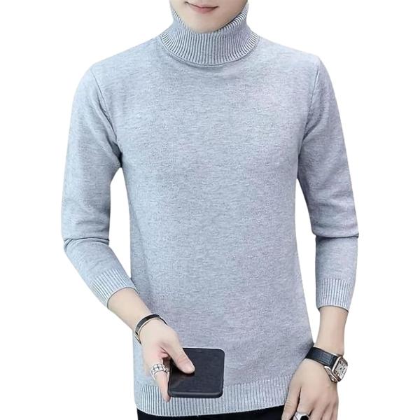 ハイネック セーター トップス タートルネック 裏起毛 ニット メンズ カワイイ モックネック 通勤...