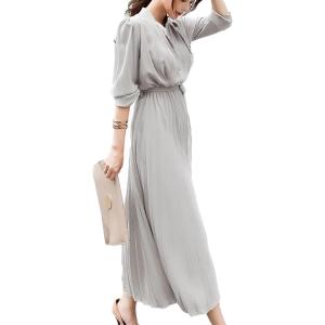 上品 プリーツ ロング ワンピース レディース ...の商品画像