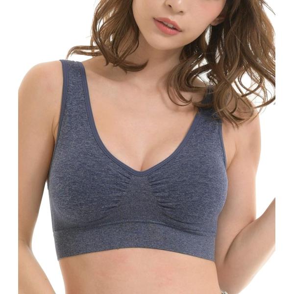 レディース ブラ ナイトブラ スポブラ スポーツブラ ノンワイヤー 女性 大きい サイズ 2XL(ヘ...