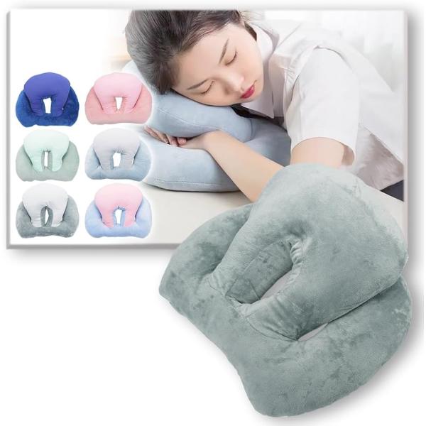 睡眠のプロ 快眠セラピスト監修ぐっすり うつ伏せ寝 お昼寝枕 デスクワーク オフィス 洗える マクラ...