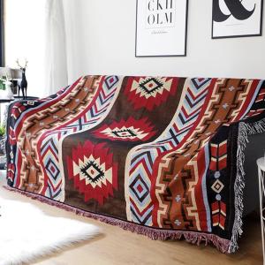 マルチラグ ラグマット 北欧 オルテガ柄 ソファーカバー レジャーシート キャンプ グランピング アウトドア 民族柄 rug 1.5畳