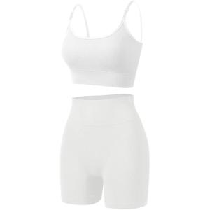 スポーツブラジャー ボクサーパンツセット ハイサポート 無地 カップ内臓 ノンワイヤー ナイトブラ ...