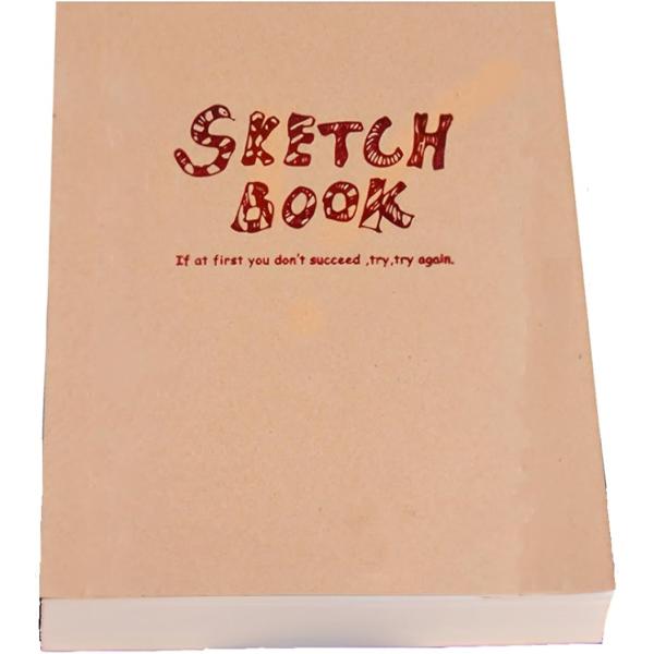 スケッチブック 紙質 おしゃれ かわいい アート 120枚 絵画 デッサン 持ち運び(ベージュ,  ...