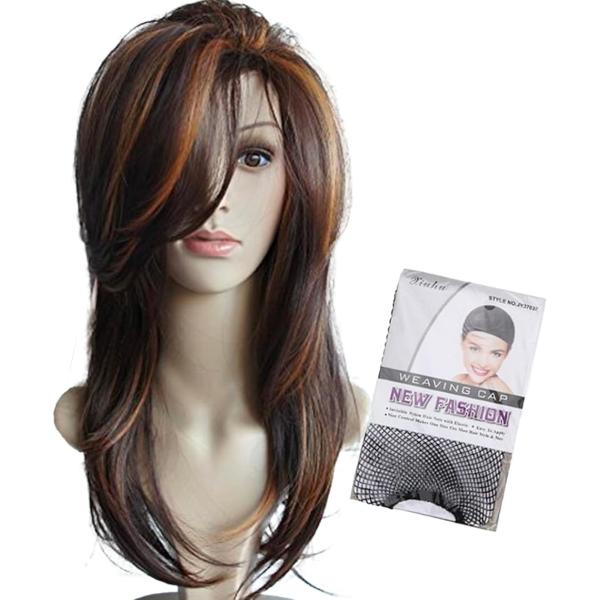 ウィッグ ロング 前髪 フルウィッグ かつら レディース 女性 wig 女装 ナチュラル グラデーシ...