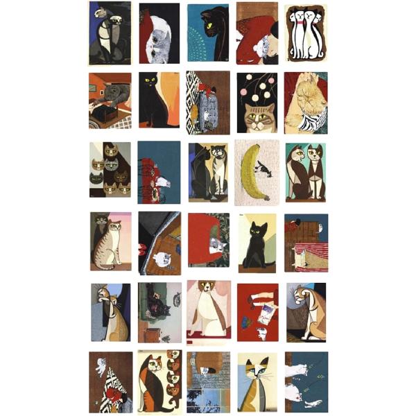 おしゃれで可愛い ポストカード 30枚セット はがきサイズ 北欧 韓国 海外 インテリア 雑貨 ミニ...