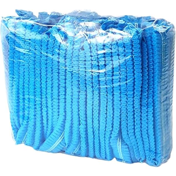 こもれび屋不織布ヘアキャップ 業務用 使い捨て 100枚入 研究室 工場 調理 衛生帽子 メディカル...