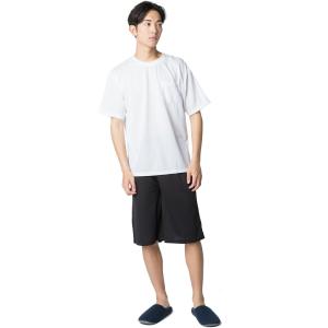 パジャマ メンズ 上下セット ゆったり ストレッチ Tシャツ 半袖 ハーフパンツ 短パン 部屋着 (...